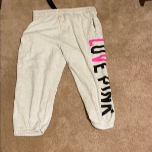 PINK sweat capris